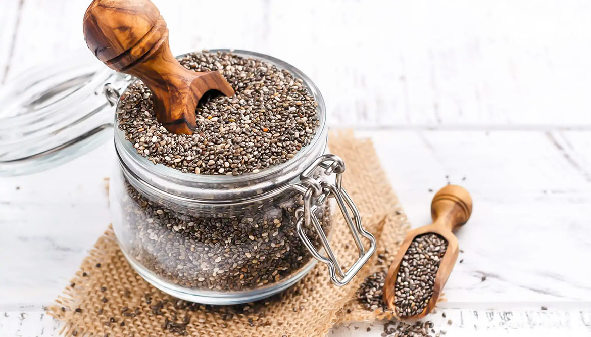 Chia-Samen als veganer Ei-Ersatz