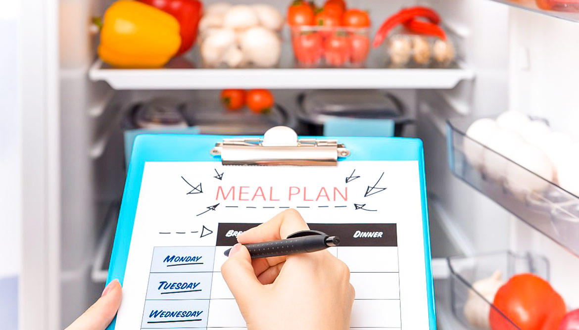 Mache dir einen Wochenplan für dein veganes Meal-Prep