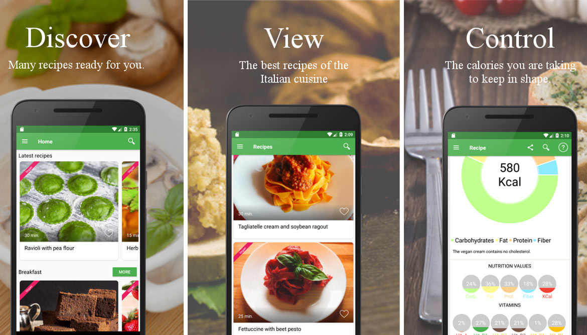 Apps für Veganer: Vegetarian and vegan recipes