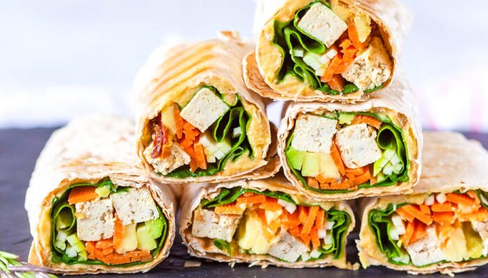 Vegane Wraps mit Feta und Süßlupinen
